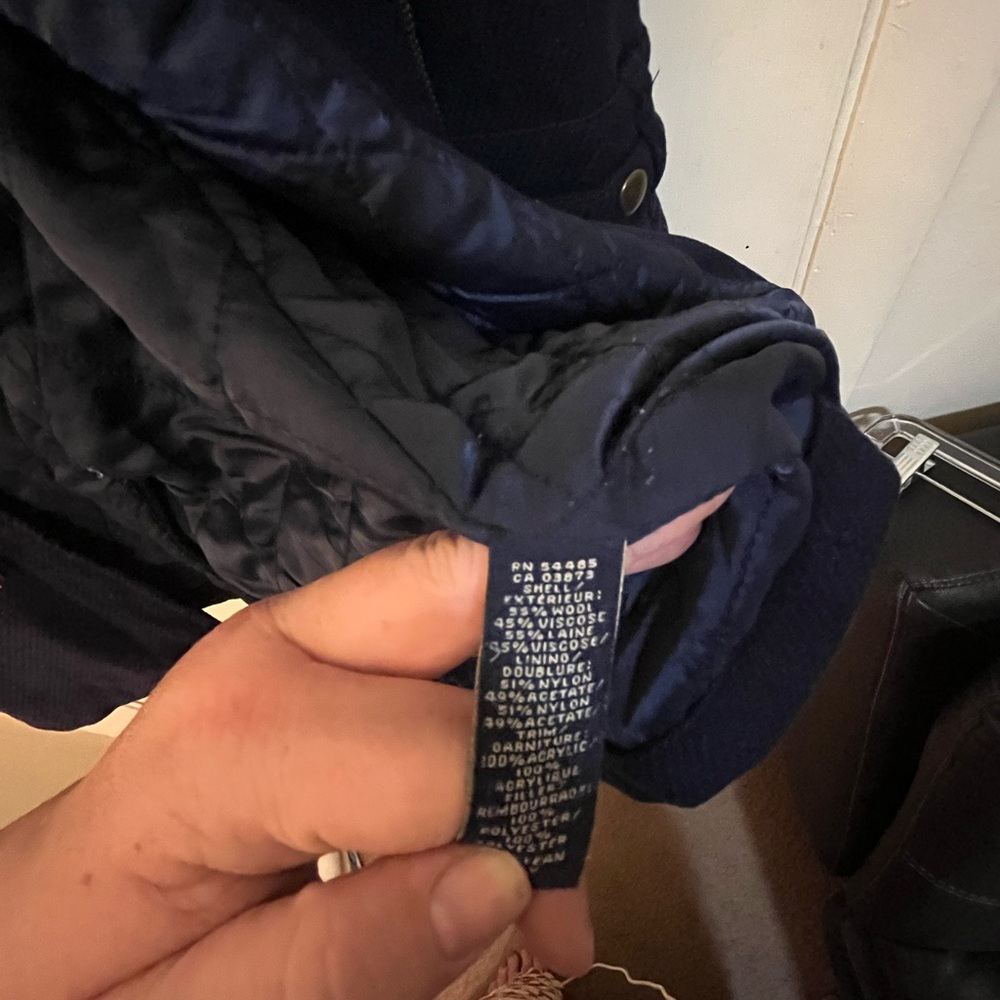 American Eagle Outfitters Dark Blue Toggle Jacket - Picture 6 of 6